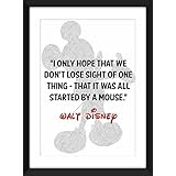 Walt Disney Micky Maus Zitat A4 / A3 / A5 / 5 x 7/8 x 10 Druck / Geschenkidee für Kinder / Ideal für Kinderzimmer