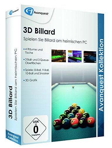 Preisvergleich Produktbild 3D Billard - Avanquest Kollektion