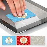 POLYCLEAN Microfaser Display-Reinigungskarte mit witzigen Motiven im 3er Set - Schutzengel. Geschenk