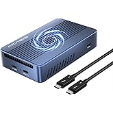 Teknobiyotik TBU405 Max 8 in 1 Thunderbolt 4 Type-C Dock + SSD Disk Kutusu, 2x 4K@60Hz, 2x USB-A 3.1, M/B&M Key 2230-2280 M.2
