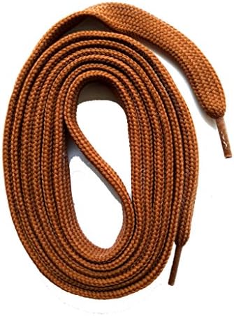 SNORS shoefriends Replacement Flat Polyester Shoelaces, Brown, 145 cm/57.1"