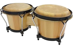 sharprepublic Paquete de 2 Piezas de Tambor Africano Bongo Drum Konka Drum Buffalo Drum Skins para Parte de Accesorio de Instrumento Musical Tradicional