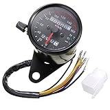 AUDEW 12V Universal Motorrad Tachometer LED Tacho...