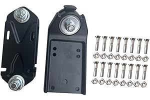 SHARPLACE Generic Surf Skate Trucks 6.25" Tavola da Surf Pattinaggio Surf Skateboard Anteriore Surf e Adattatore per Binario Molla del Ponte Base della Staffa - Nero