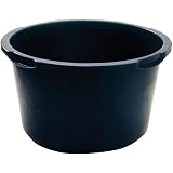 KLASEBO Kunststoffkübel Rund 90 Liter – Mörtelkasten Für Garten, Baustelle & Co., Robust Mit Griffmulden