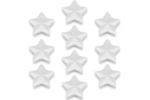 ZDZBLX Strong Fridge Magnets – 10 Pcs Small Heavy Duty Magnets for Whiteboard, Crafts, Map & Notice Board – Mini Cute Star Magnets for Adults – Tiny Decorative Magnet for Kitchen Office School (White)