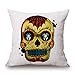 Produktbild Die Wilder Totenkopf Death müssen Sie sterben Kissen von, 45,7 x 45,7 cm/45 45 cm Dekoration, Geschenk für Teenager Mädchen, Geburtstag, Sitz, Mädchen, Autositz, Kinder (beide Seiten)