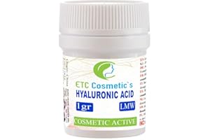 ETC COSMETIC`S HYALURONIC ACID POWDER - 1g LMW (LOW molecular weight) 100% NATURAL & STRONG Anti-aging,Wrinkle-filler