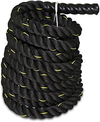 Olayer 1.5" 40' (38mm 12 meters) Poly Dacron Battle Rope Workout Strength Training Undulation