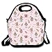 Produktbild Retro Cupcakes Teapots Candies Cookies On Polka Dots Lunch Bag Tote For School Work Outdoor