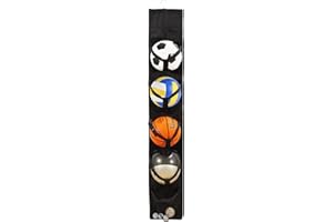 CFHOOAY Organizer da appendere sopra la porta attrezzatura sportiva e riporre palloni. Organizer per attrezzature sportive per calcio, basket, calcio, pallavolo, sci e casco da bicicletta, scarpe,