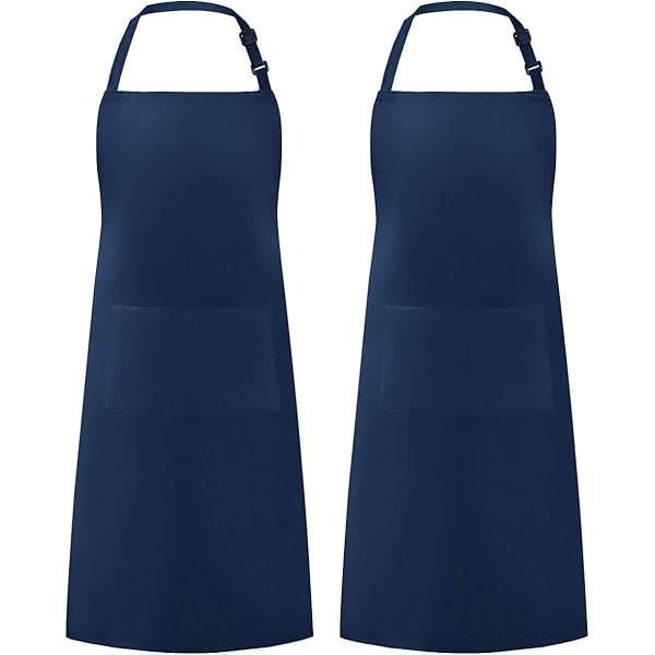 Syntus Set 2 Bavaglini Da Cucina Regolabili - Grembiuli Con Tasche Impermeabili Per Uomo E Donna