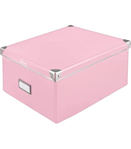 Lavatelli Scatola per armadio in cartone, con coperchio, profumo di Violette, organizer per vestiti e biancheria, per cambio stagione o per confezione regalo, Media, 32x42x17,5 cm