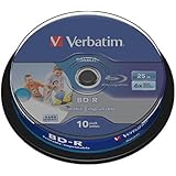 Verbatim 43804 BD-R, Rohlinge (6x Speed, 25GB,10er Spindel)