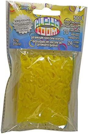 Rainbow Loom494 B0227 EA Alpha Bands-Yellow (500 x Bag)