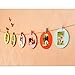 3" Hanging Round Paper Picture Kid Baby Child Photo Frame & Clips Decoration Art