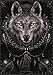 Produktbild Heart Rock Flagge Original Spiral Collection Wolf Dreams, Stoff, Mehrfarbig, 110 x 75 x 0.1 cm