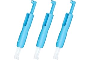 KEEPSWEAT 3 x Nadeleinfädler für Nähmaschinen, Nähnadeleinsätze für Nähmaschine Automatische Nadel Einfädler Werkzeug Nähnadel Einfädler für Stickerei Handwerk Stricken Quilten