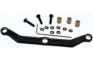 YijiaLink Messing Lenkung Link Schwarz Beschichtung Upgrade Teile für TRX4M 1/18 RC Crawler