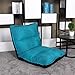 Produktbild liyongdong blau Fold Lazy Sofa eine Person, Fußboden Stühle, Computer Stuhl, Einzelbett, Zusammenklappbar abnehmbarer Reinigung, praktische Aufbewahrung, die für das Schlafzimmer Schlafzimmer Wohnzimmer Balkon Schwebendes Fenster Outdoor Do