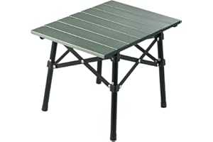Naturehike Tavolo Pieghevole Tavolo da Campeggio Ultraleggero Mini Tavolo Portatile Tavolo in Lega di Alluminio Solo 1 kg Capacità Portante 50 kg (Verde)