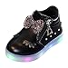 Produktbild Sannysis Winter Warm Schuhe Kinder Wildlederschuhe Baby Mdchen Kristall Bowknot LED Leucht Stiefel Sportschuhe Turnschuhe