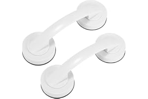 ALLOMN Saugnapf Ziehgriff, 2 Stück Starke Saugnäpfe, Kühlschrankgriff Knauf Schublade Schrank Tür Fenster Glas Spiegel Tragbar Antirutschgriff Adsorbierender Griff für Badezimmer