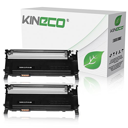 2 Toner kompatibel zu CLP-310, CLP-315, CLX-3170FN, CLX-3175FN - CLT-K4092S/ELS - Schwarz je 2.500 Seiten