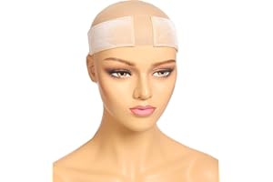 NEXYSHE Elastic Non-Slip Wig Grip Headband, Wig Grip Band for Holding Women’s Wig and Scarf, Thinner Velvet wig Grip (Nude color)