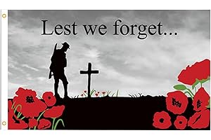 HJYODY VE Day 80th Anniversary Flag Banner, 1PCS 3 x 5ft Waterproof Cloth Flag for 80 Years Victory In Europe WW2 1945-2025 Party Decorations