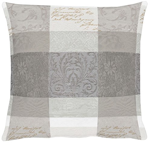 APELT 3042 40x40 88 Kissenhülle, Polyester, grau, 40 x 40 cm