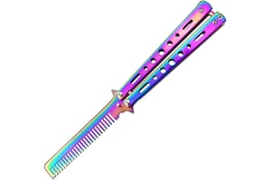 Peine HZAOPZE 1 pc mariposa plegable mariposa para el pelo barbero accesorios primavera estilo entrenamiento herramientas práctica