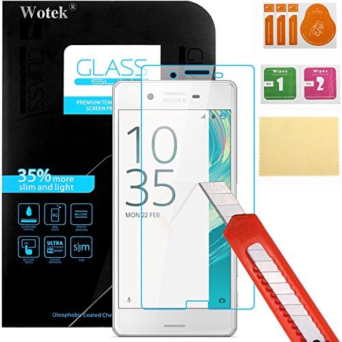 Sony Xperia X Screen Protector, Wotek Tempered Glass Screen Protector for Sony Xperia X