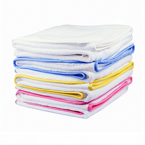 Bamboo Baby Bath Linen - Luxury Bamboo Hooded Baby Towels 600gsm - Assorted Colours (Pink)