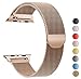 Produktbild Tervoka Ersatz Armbänder für Apple Watch Series 4 40mm und Series 3/2/1 38mm Gold Mesh-Schlaufe mit Magnetverschluss aus Edelstahl Ersatzarmband