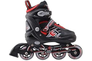 Rollers Professionneles pour Enfants/Adolescents/Adultes - à Taille réglable, roulis Avant Luminous