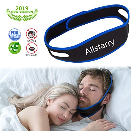 Dispositivos Anti Ronquidos, Correa de Barbilla Anti Ronquidos Reducción Solución de Ronquidos para Roncar Correa de Barbilla Ajustable para Dejar Profesional Ronquido Chin Correa para Mujer Hombre