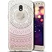 Produktbild Galaxy J3 2017 Hülle,Galaxy J3 2017 Silikon Hülle,Surakey TPU Handyhülle für Samsung Galaxy J3 2017 (SM-J330) Transparent Weiche Silikon Malerei Muster Hülle [Crystal Klar] TPU Bumper Case, Elegant Mandala Blumen Malerei Muster Transparent Weichem Silikon Schutzhülle Handy Gürtel Tasche Schutzhülle Hülle Case Cover Fall-Abdeckung Etui TPU Bumper Schale Etui Protective Case Cover Für Samsung Galaxy J3 2017 - Rosa indische Sonne Henna