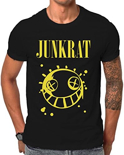 Daviati Overwatch Vs Nirvana Junkrat Parody Men Present Gift - Black T-Shirt