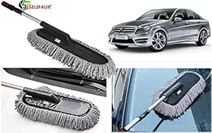 Selifaur Microfiber Flexible Duster Car Wash | Car Cleaning Accessories | Microfiber | Brushes | Dry/Wet Home, Kitchen, Office Cleaning Brush with Expandable Handle for - Mercedes Benz C-Class