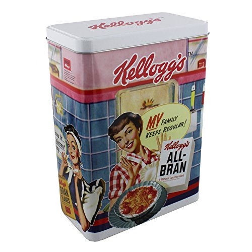 Yorkshire Collection Vintage stotage – Lata de metal de Kelloggs a