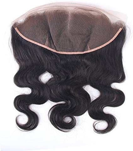 Free Part Ear To Ear 13x4" Full Frontal Lace Closure Body Wave Bleached Knots With Baby Hair Unprocessed Brazilian Virgin Best Remy Real Human Hair Frontal Closures (12)