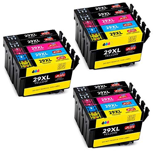 JIMIGO 29XL Cartuchos de Tinta Reemplazo Para Epson 29 Tinta Compatible con Epson Expression Home XP-245 XP-342 XP-442 XP-235 XP-345 XP-332 XP-247 XP-445 XP-432 XP-335 XP-435 XP-352 XP-355