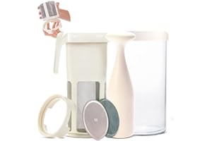 Vegan Milker MÜLSI, wielofunkcyjne sitko – domowe mleko roślinne, tofu birmańskiego, itp. Maksymalna emulsja z wymiennymi krążkami. 1 litr w 1 minutę. Przepisy na e-booki. Wyprodukowano w Hiszpanii