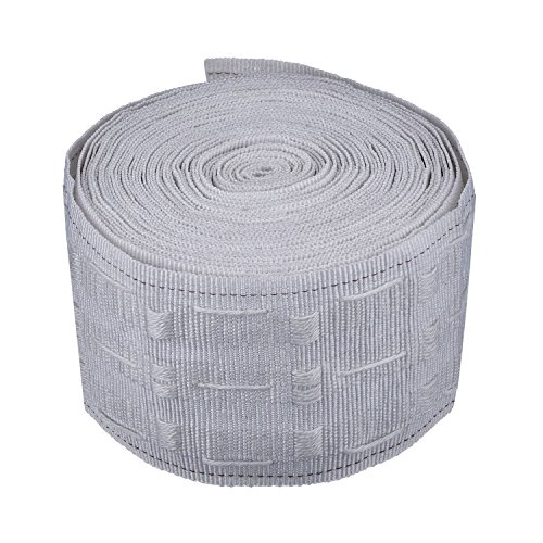 Shappy Gardinenband Universalband 10 m Länge 7,5 cm Breite Baumwollgewebe Bleistift Pleat Shirring Tape - 5