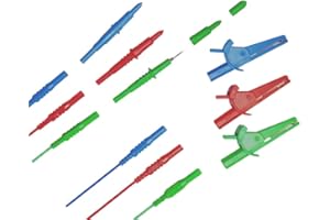 THE CALIBRATION CENTRE TEST INSTRUMENT CALIBRATION & REPAIR SERVICE COMPANY Câble de test GS38 non fusionné à 3 fils – Convient pour MEGGER MFT1710, MFT1711, MFT1720, MFT1721, MFT1730, MFT1731, MFT1735 MFT1741 MFT1741+ testeur multifonction – Rouge Bleu et vert