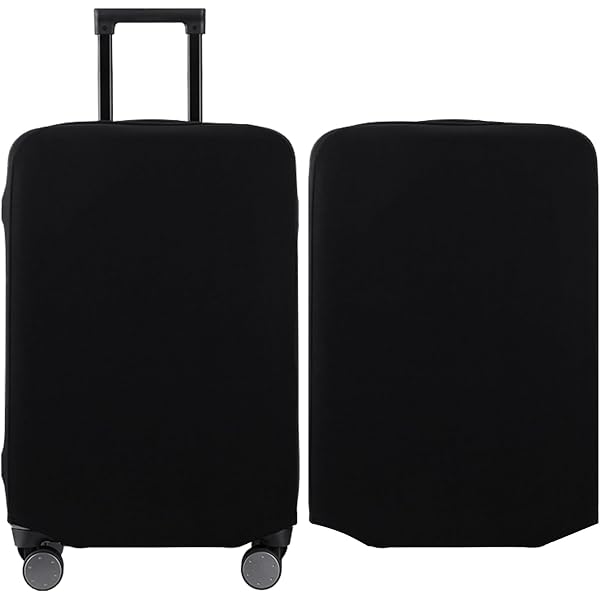 Housse De Valise Lavable Taille Medium - Motif Fleurs Roses/blanches, Extensible Pour Valises 55.9-61 Cm