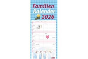 times&more Schaffner Familienplaner 2026: Schöner Familien-Kalender, liebevoll gestaltet von der bekannten Grafikerin. Wandkalender für Familien, ... praktisch! times&more (Familienplaner Heye)