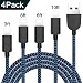 Produktbild TNSO MFi Zertifiziert Phone Ladekabel 4 Pack [3/6/6/10FT] Nylon Kabel für iPhone XS/X 8/8 Plus 7/7 Plus 6S/6S Plus 6/6 Plus 5S 5C 5