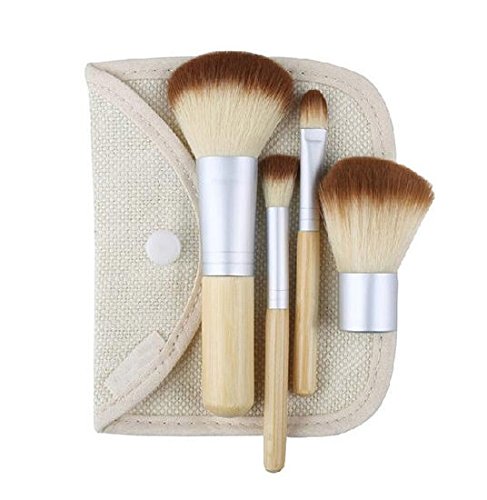 Royal WellnessEco Bamboo Make-Up Brush Set - 4 x Tools - Make Up - Cosmetics